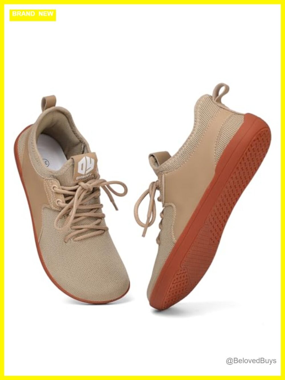 Minimalist Barefoot Shoes Zero Drop Sole Wide Toe Box Knit Sneaker Lace Up